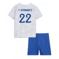 France Theo Hernandez #22 Replica Away Minikit World Cup 2022 Short Sleeve (+ pants)